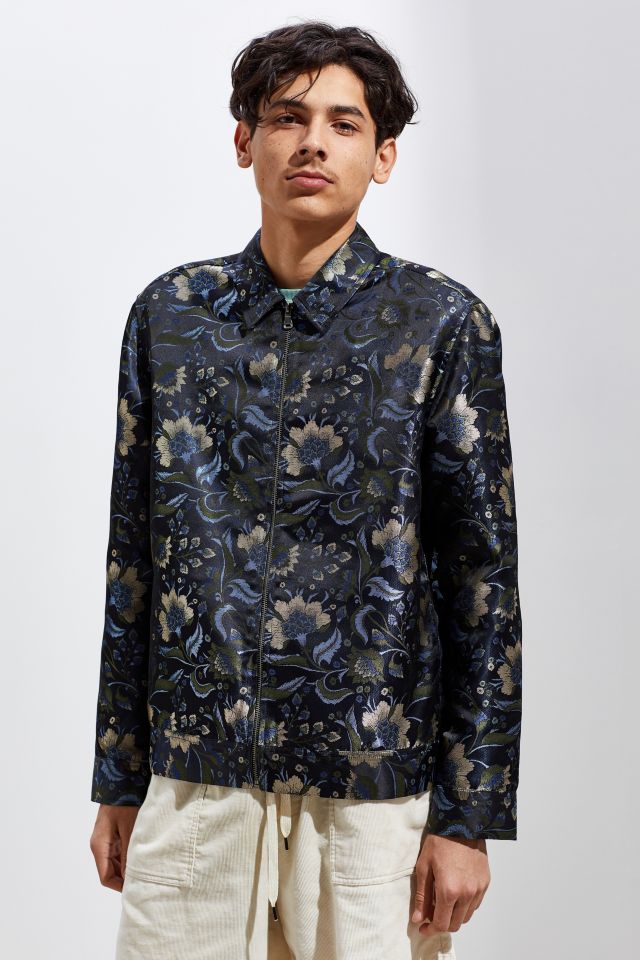 UO Indus Floral Zip Shirt | Urban Outfitters