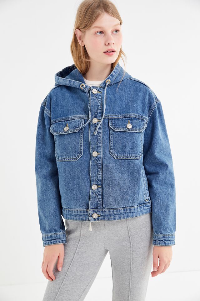 Veste de camionneur en denim à capuchon Leon BDG #1