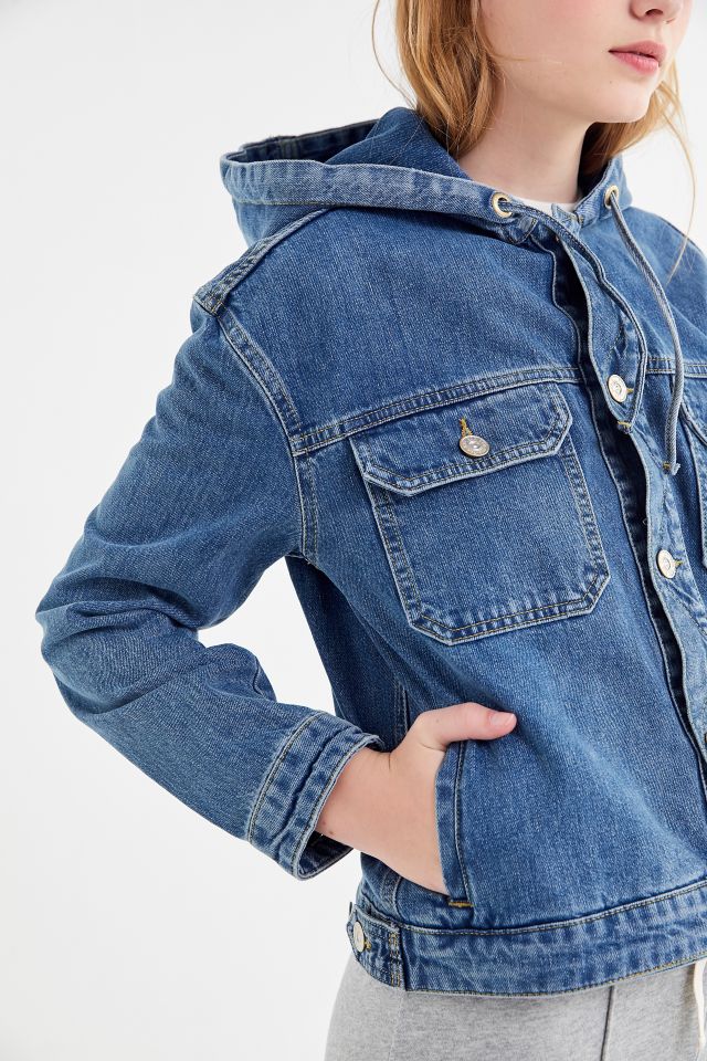 Veste de camionneur en denim à capuchon Leon BDG #4