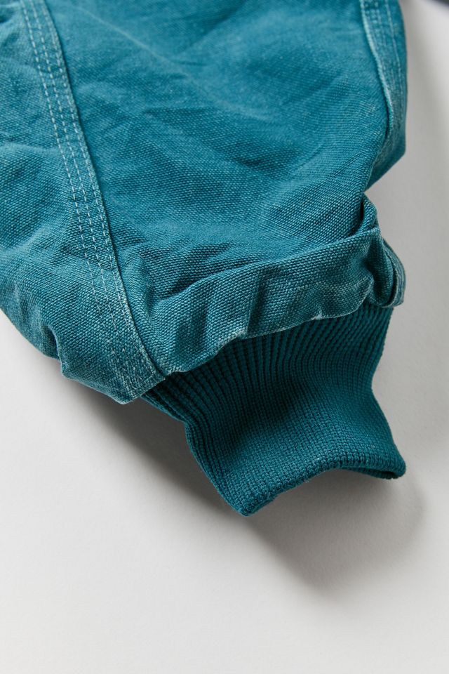Vintage Carhartt Teal Bomber Jacket #3