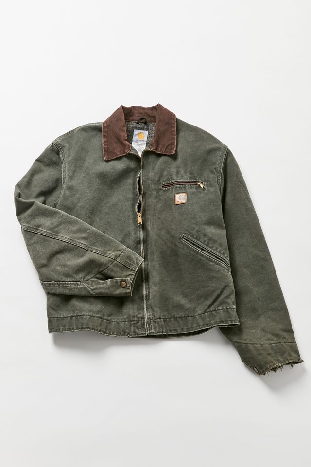 Vintage Carhartt Olive Oversized Barn Jacket | Urban Outfitters