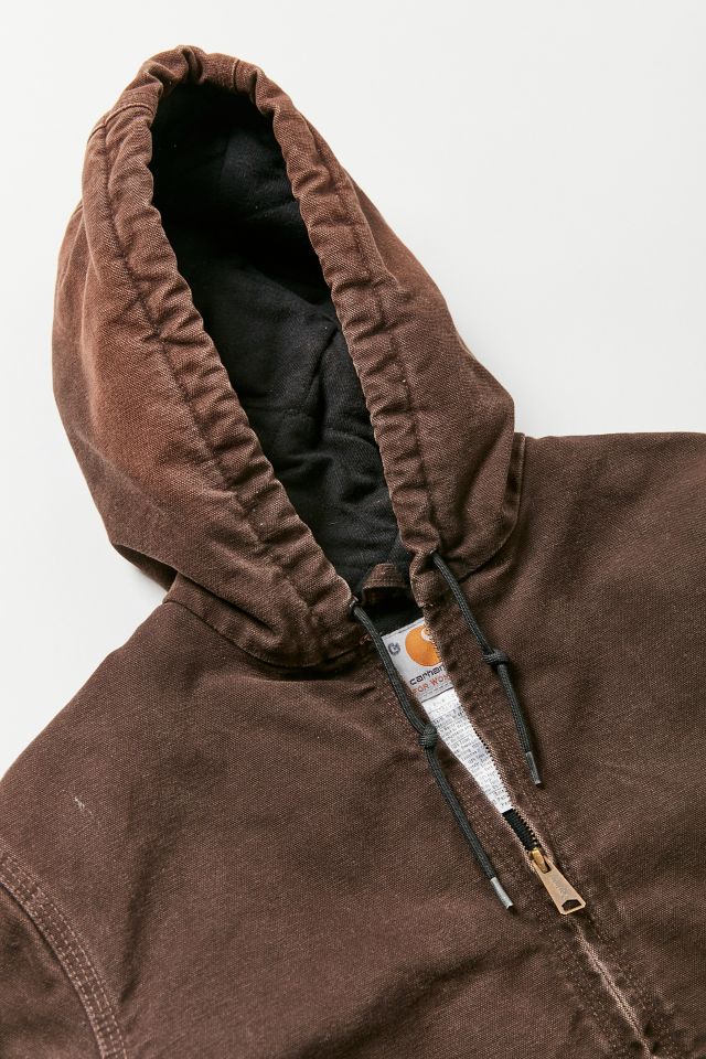 Vintage Carhartt Brown Hooded Jacket #1