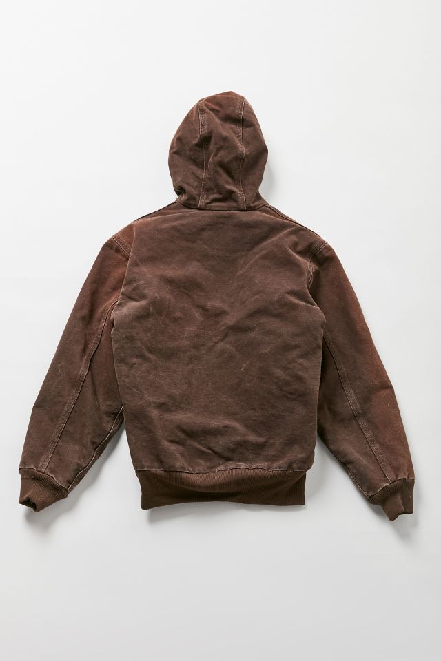 Vintage Carhartt Brown Hooded Jacket #2