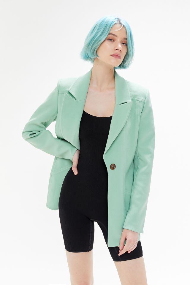 C/meo Collective High Heart Button-Front Blazer | Urban Outfitters