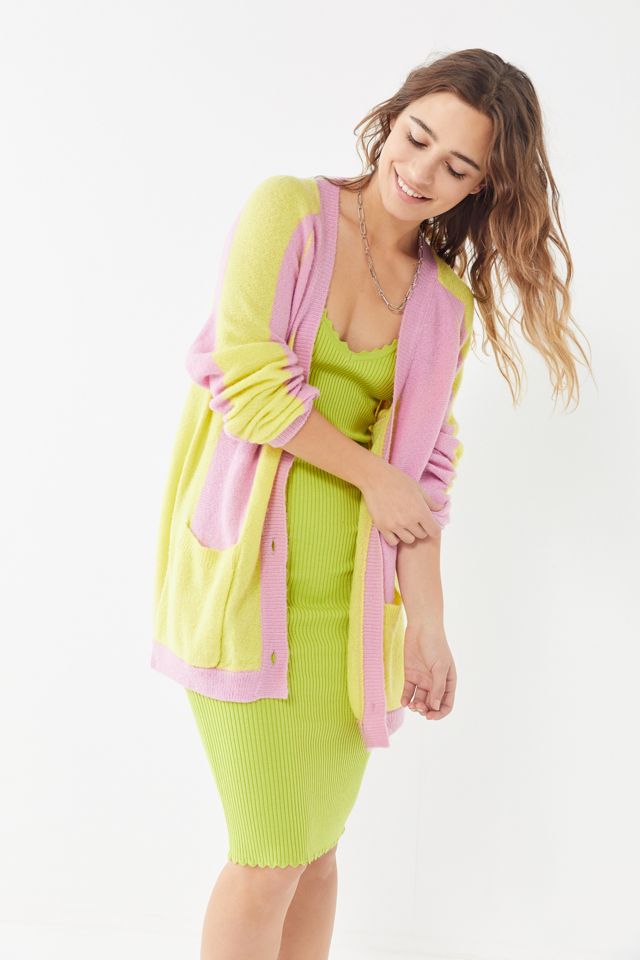 For Love & Lemons Lauryn Oversized Candy-Striped Cardigan #3