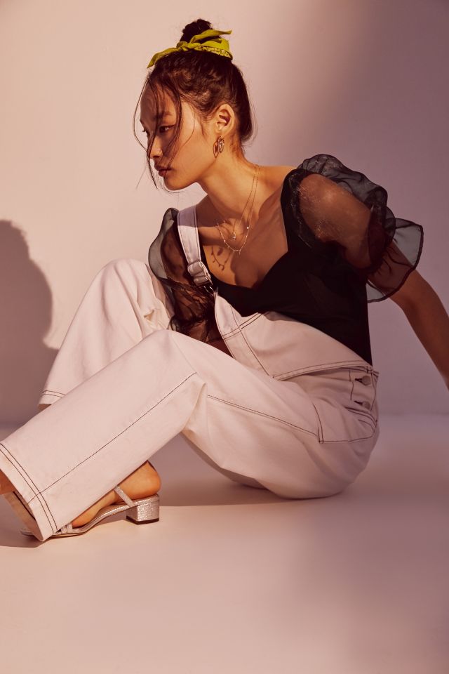Tach Clothing Organza Puff Sleeve Bodysuit #3