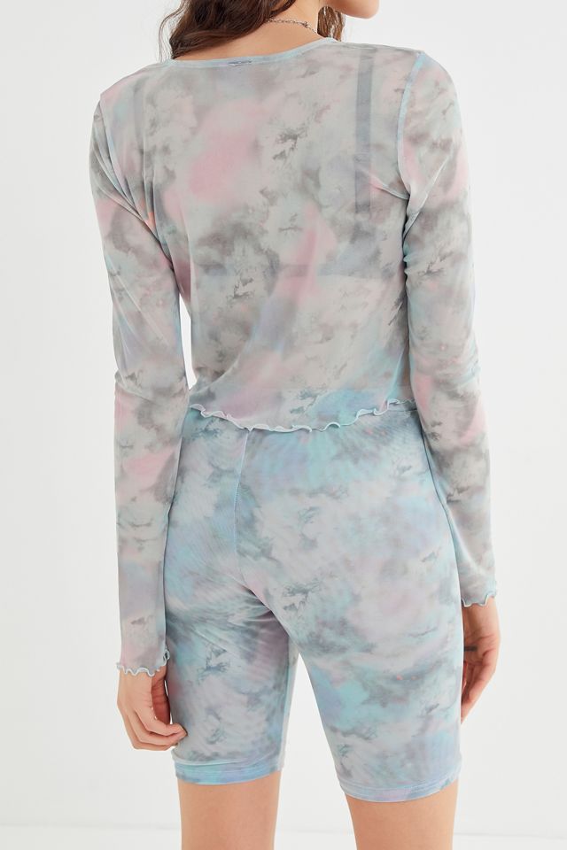 UO Tie-Dye Mesh Bike Short #1