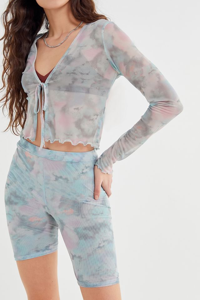 UO Tie-Dye Mesh Bike Short #3