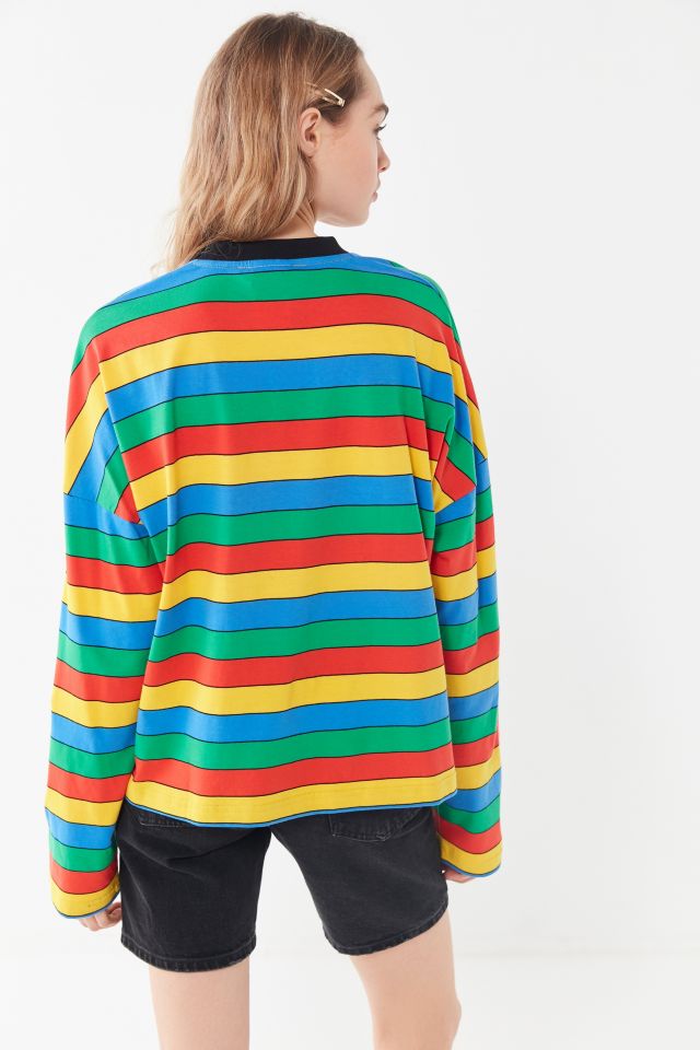 The Ragged Priest Rainbow Striped Long Sleeve Tee #2