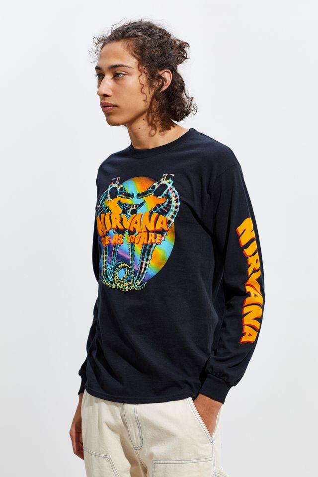 Nirvana Seahorse Long Sleeve Tee | Urban Outfitters