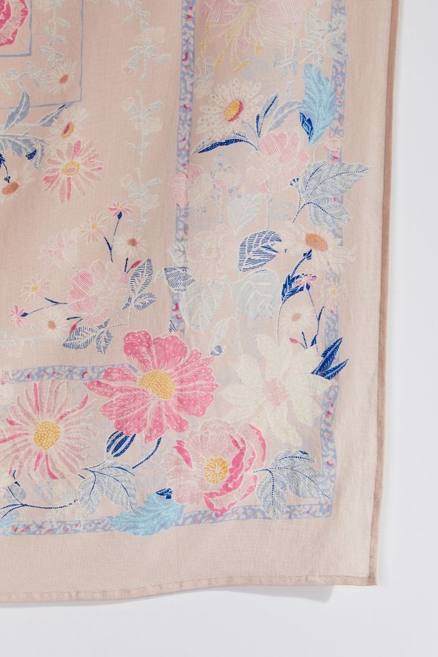 Kimset Pink Folk Floral Tapestry #2