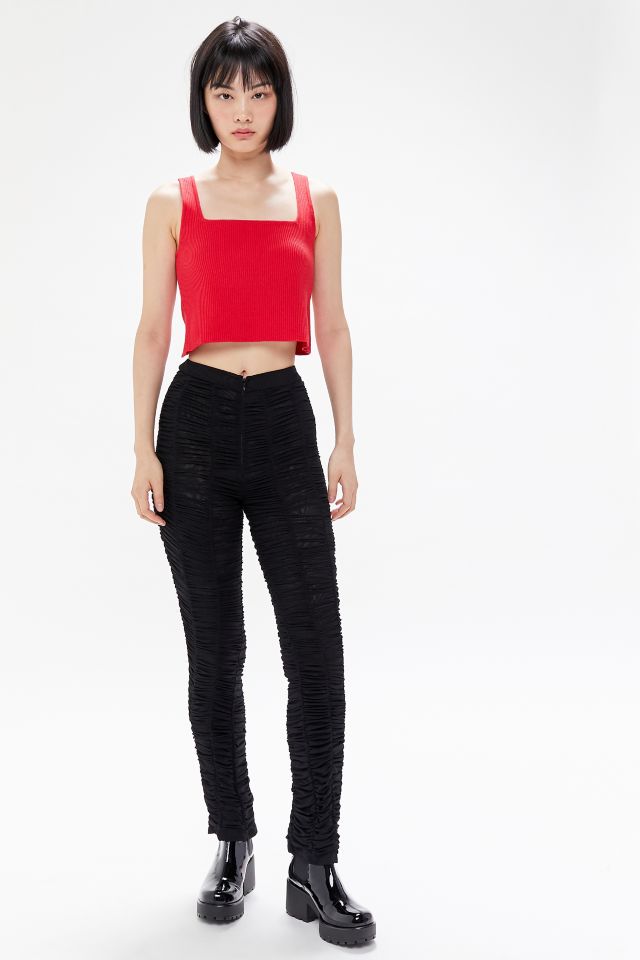 I.AM.GIA Ophelia Sheer Ruched High-Rise Pant #3