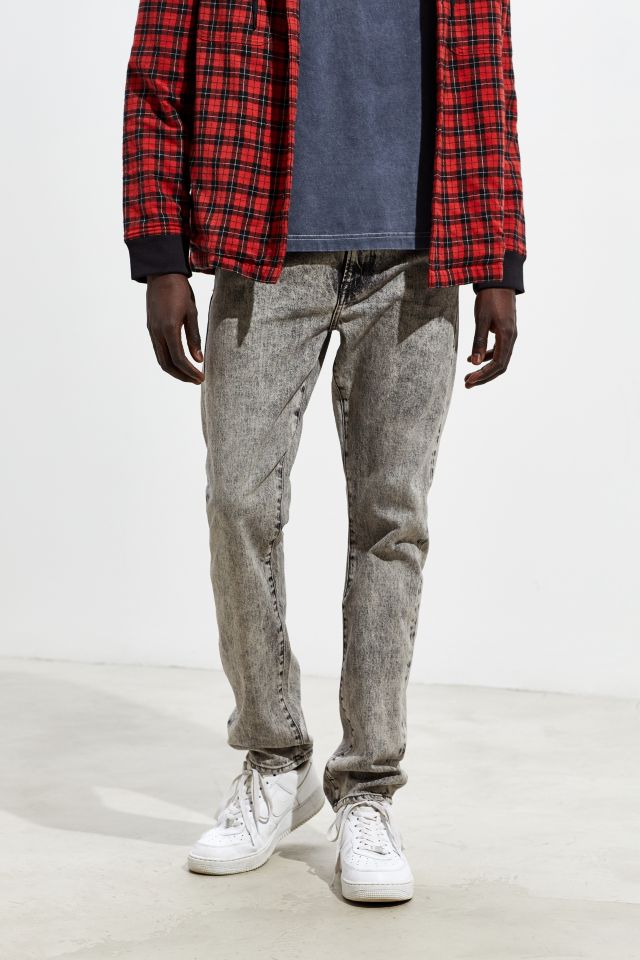 Acid wash grey sales jeans