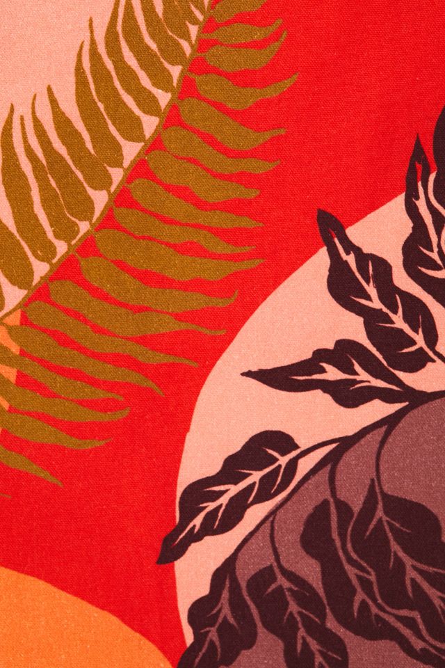 Colorblock Plant Flag Tapestry #3