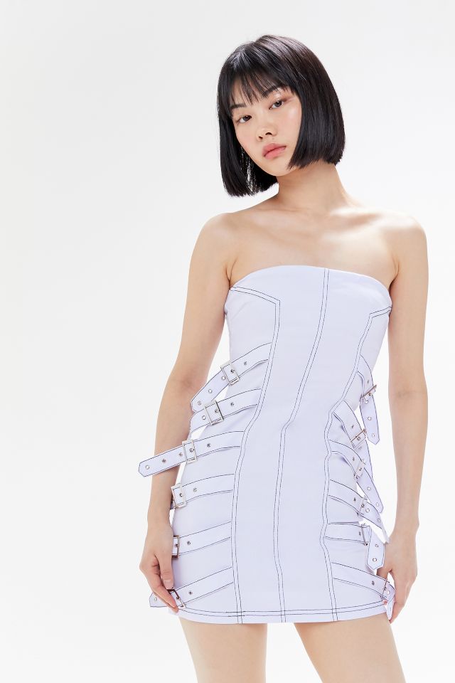 I.AM.GIA Spectrum Strapless Buckle Mini Dress