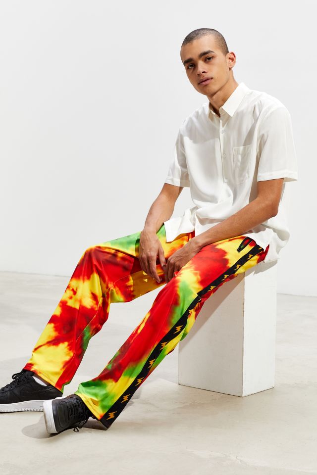ステッカー3枚付き GUESS J BALVIN トラックパンツ タイダイ染め