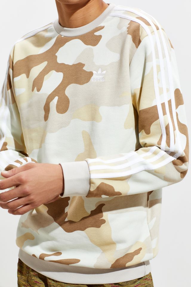 Camo trefoil crew sweatshirt deals