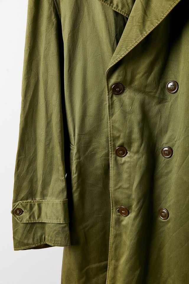Vintage Moss Trench Coat #1
