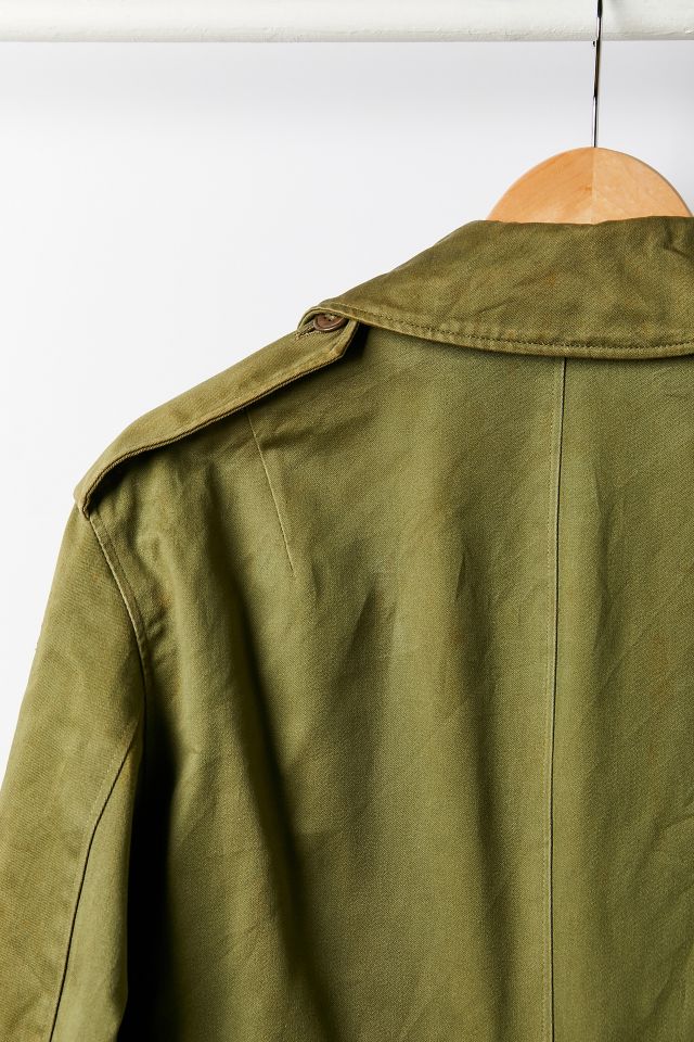 Vintage Moss Trench Coat #4