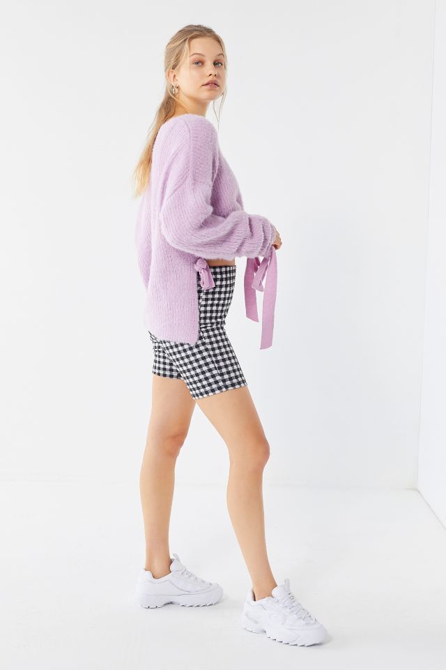 UO Eyelash Drawstring Hem High/Low Sweater #3