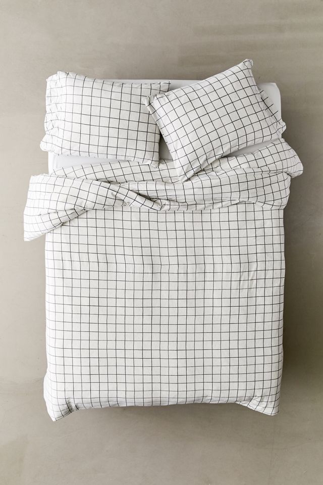 Ryanne Grid Jersey Duvet Cover #1