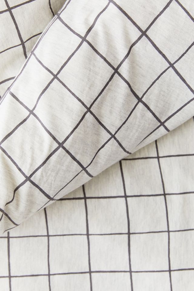 Ryanne Grid Jersey Duvet Cover #3