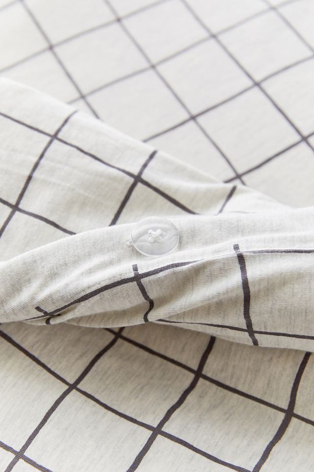Ryanne Grid Jersey Duvet Cover #5