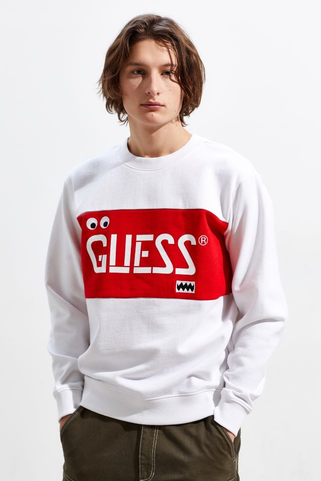 GUESS X J Balvin Vibras Stencil Logo Crew Neck Sweatshirt #1