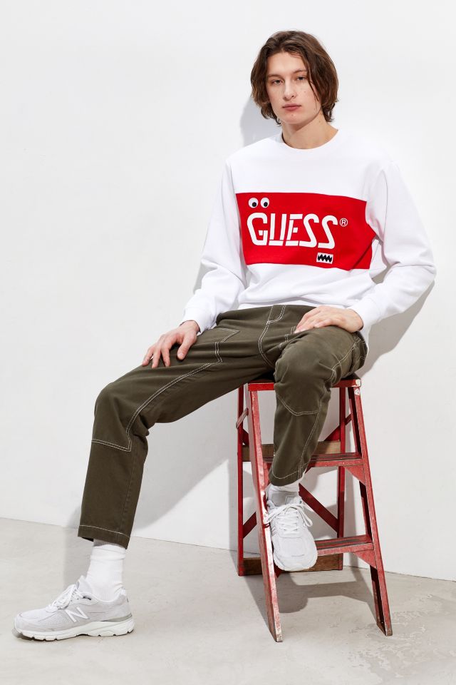 GUESS X J Balvin Vibras Stencil Logo Crew Neck Sweatshirt #5