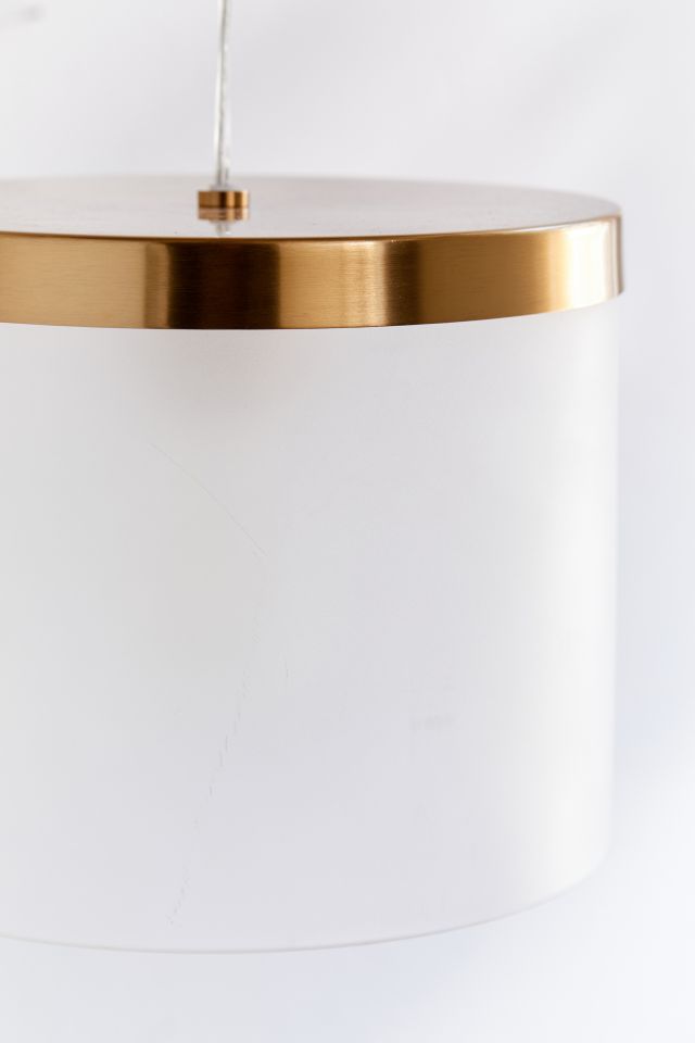 Cylinder Glass Pendant Light #3