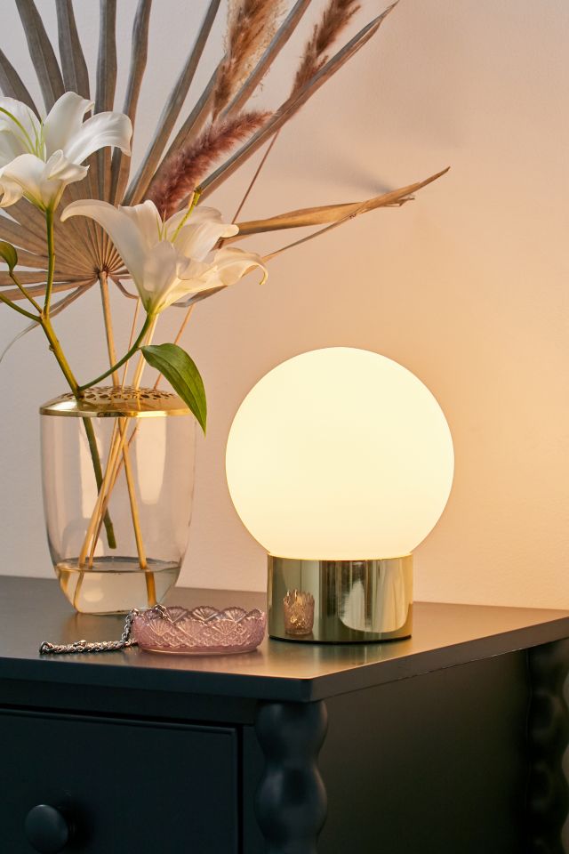 Frosted glass deals lamp