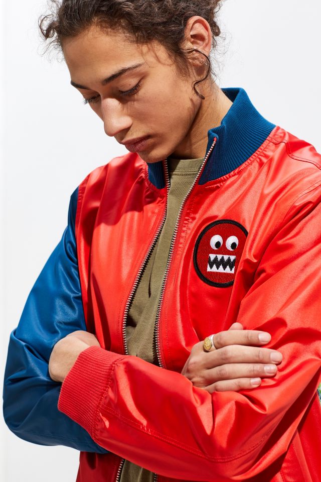 GUESS X J Balvin Vibras Alpine Satin Bomber Jacket