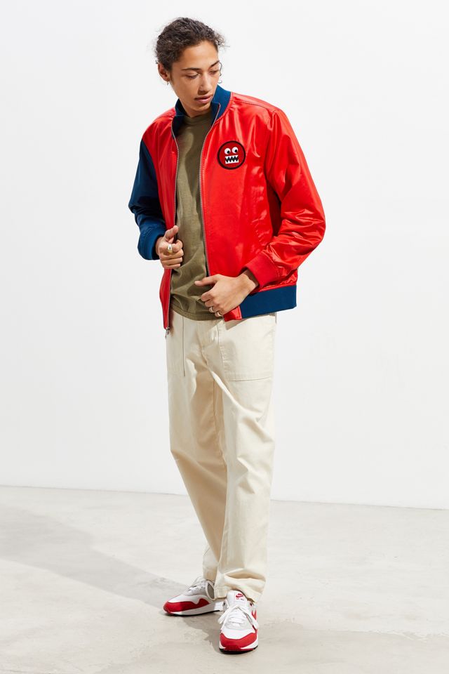 GUESS X J Balvin Vibras Alpine Satin Bomber Jacket | Urban Outfitters
