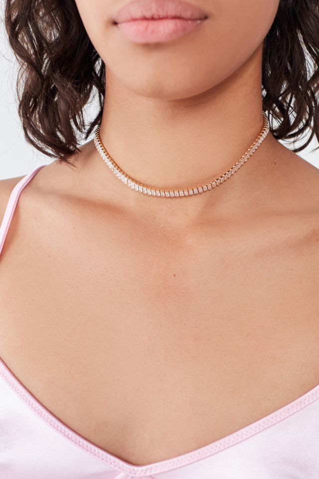 Collier plastron à zircons cubiques Ariana #1