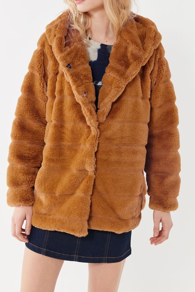 Apparis Goldie Faux Fur Hooded Coat #1
