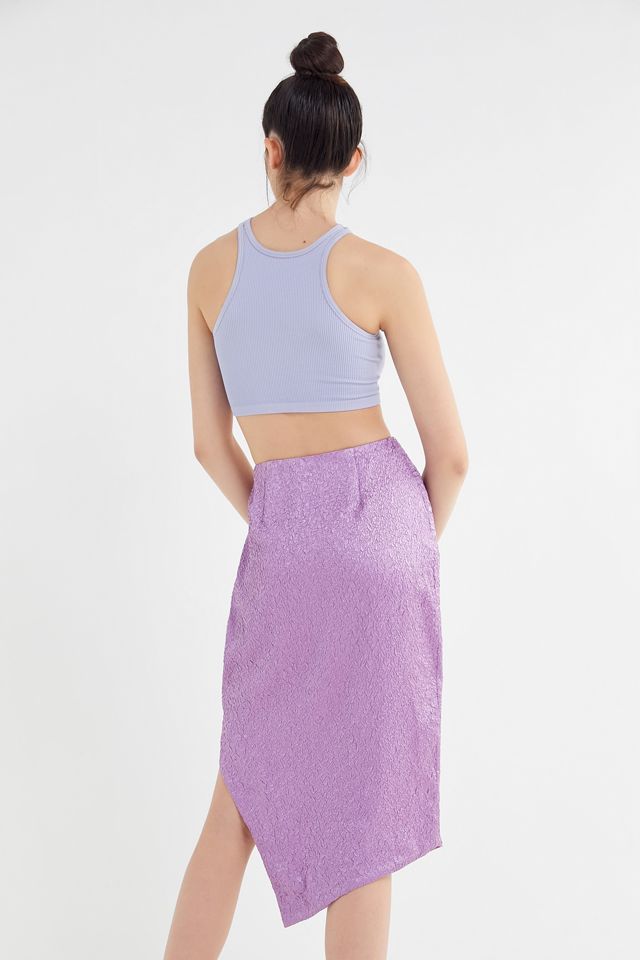 UO Crinkle Asymmetrical Midi Skirt #2