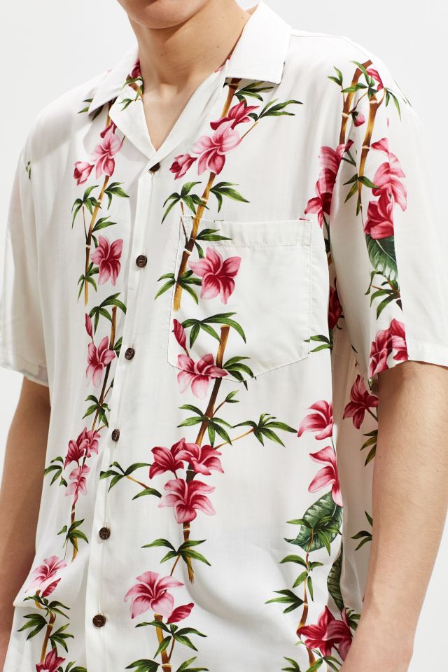RJC Hawaii Aloha Rayon Short Sleeve Button-Down Shirt #1