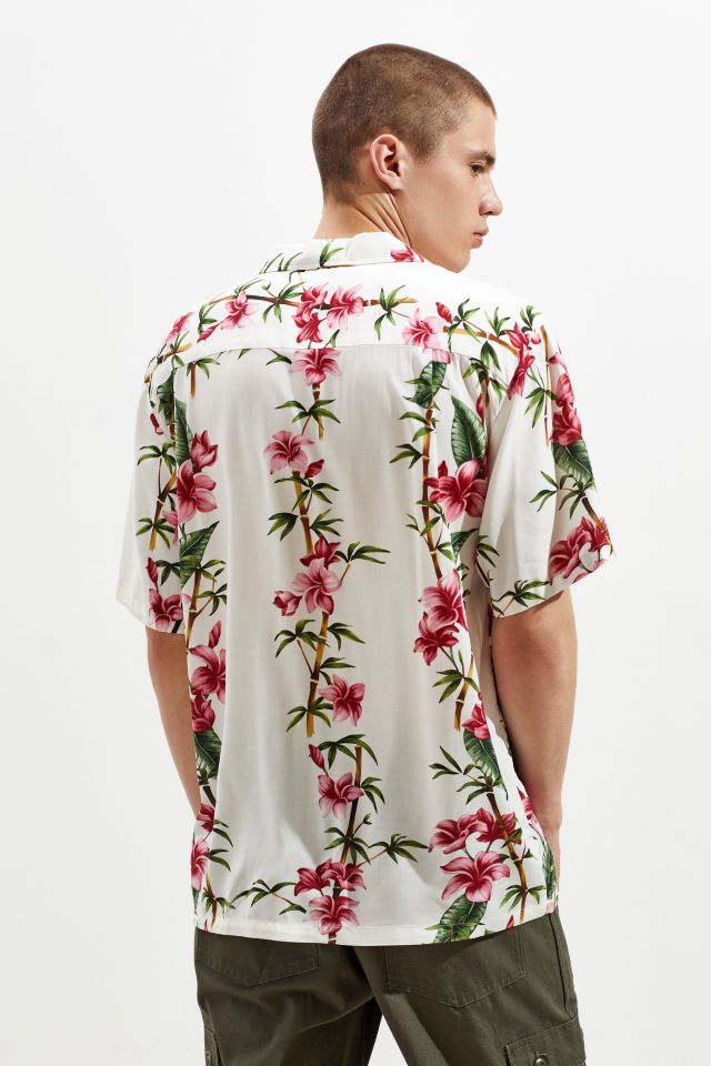 RJC Hawaii Aloha Rayon Short Sleeve Button-Down Shirt #3