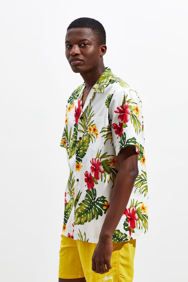 Chemise Boutonnée Manches Courtes en Broadcloth de Coton RJC Hawaii #2