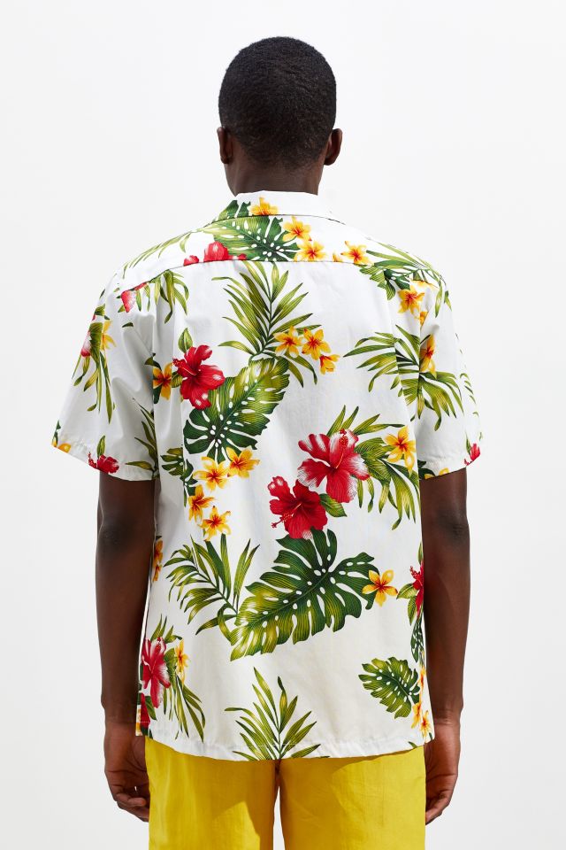 Chemise Boutonnée Manches Courtes en Broadcloth de Coton RJC Hawaii #3