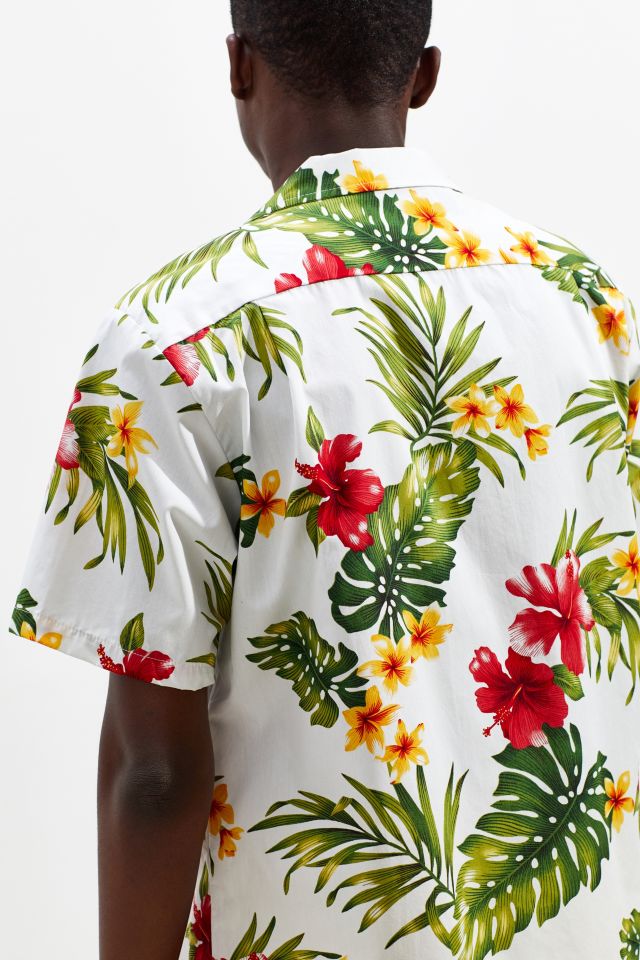Chemise Boutonnée Manches Courtes en Broadcloth de Coton RJC Hawaii #4
