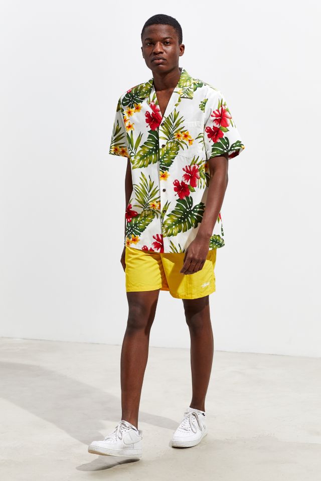Chemise Boutonnée Manches Courtes en Broadcloth de Coton RJC Hawaii #5