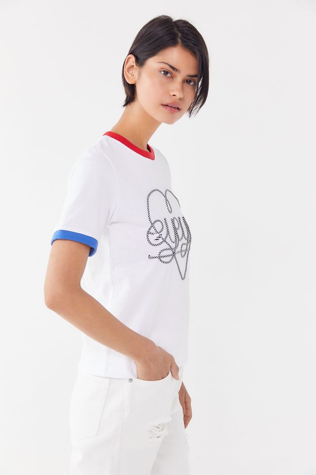 Eyeye Embroidered Heart Logo Ringer Tee | Urban Outfitters