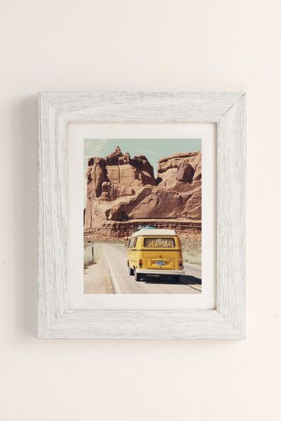 Sisi And Seb Going On A Road Trip Art Print In White Barnwood | ModeSens