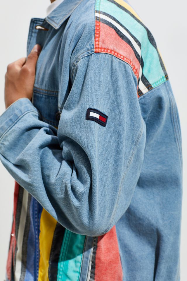 Tommy Jeans Stripe Denim Jacket Urban Outfitters