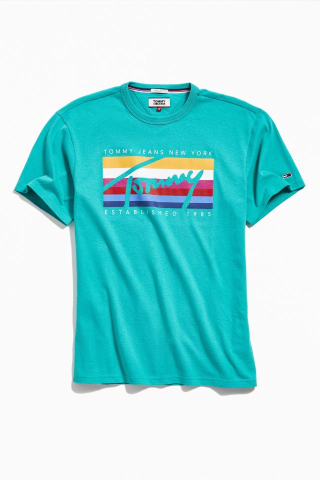 Tommy Jeans Rainbow Box Tee Urban Outfitters Canada