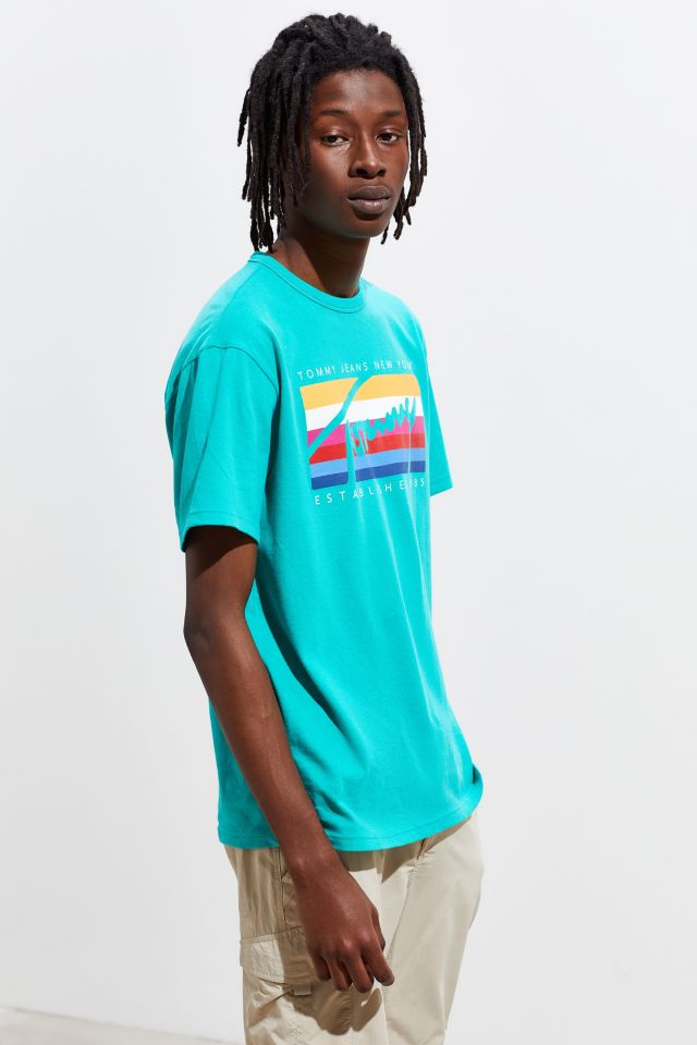 Tommy jeans rainbow box tee new arrivals