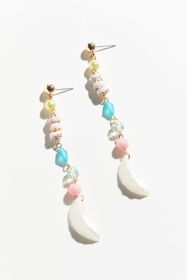 Lucie Shell + Bead Drop Earring #1