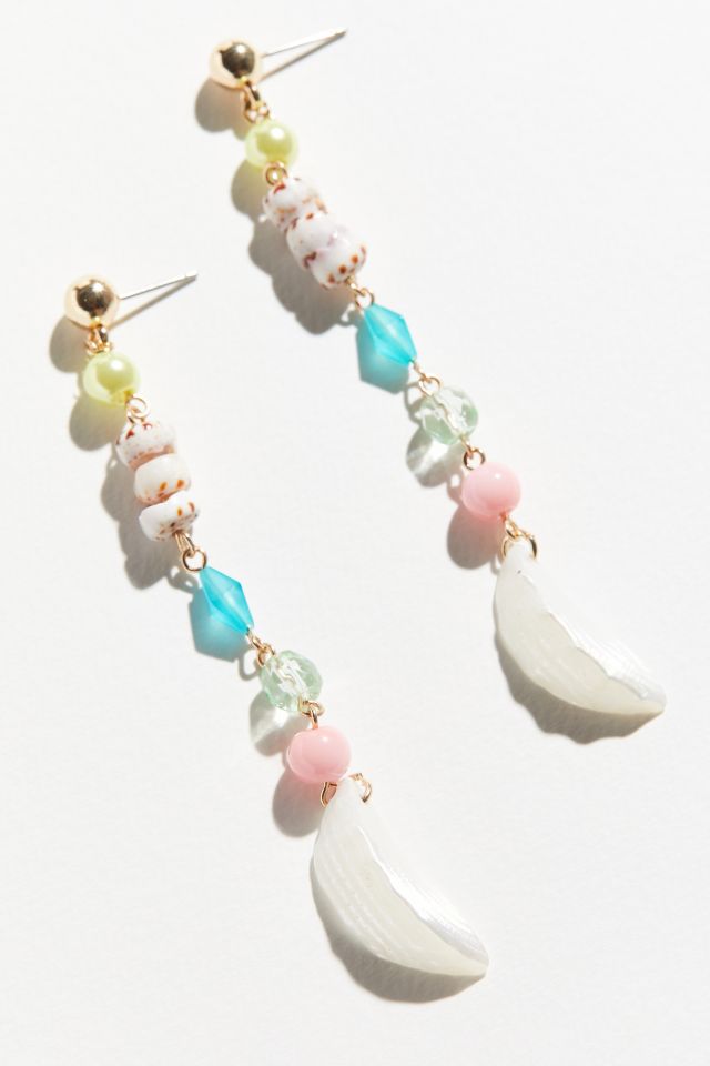 Lucie Shell + Bead Drop Earring #2
