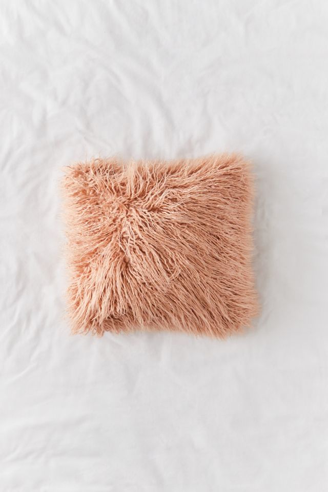 Mila Faux Fur Throw Pillow #1